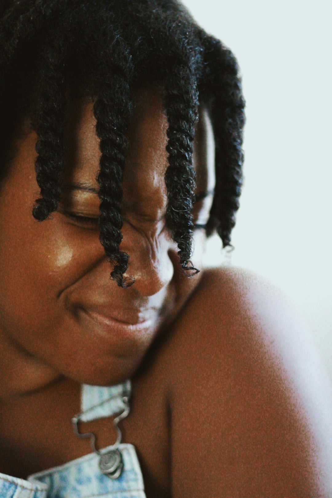 I wanted to take some self portraits of myself that were kind of solemn and raw–hence the twist out.